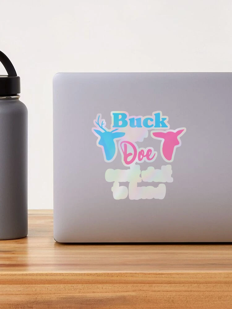 MAGJUCHE Deer Gender Reveal Stickers, 2inch 40 Team Doe Team Buck...