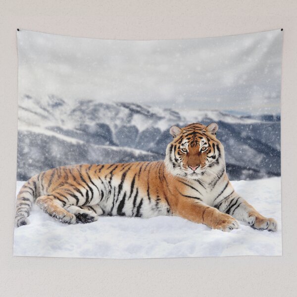 Item preview, Beautiful wild Siberian tiger on snow. designed and sold by Maddie4Real.
