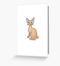 Abyssinian Cat Greeting Card