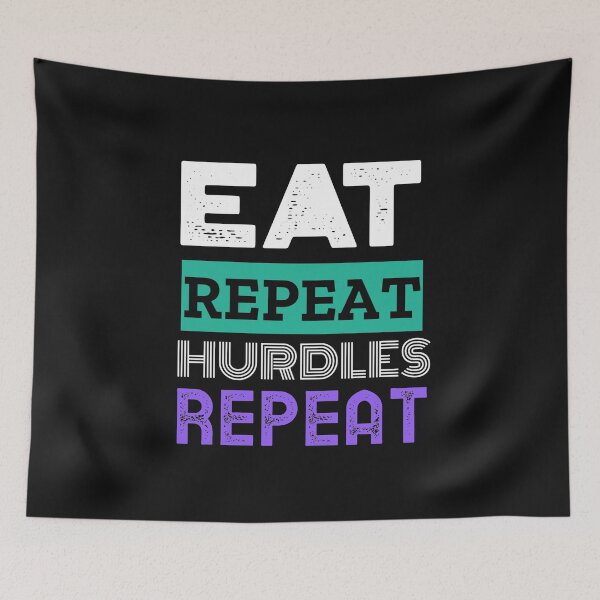 Item preview, Eat repeat hurdles repeat designed and sold by clothstudios.