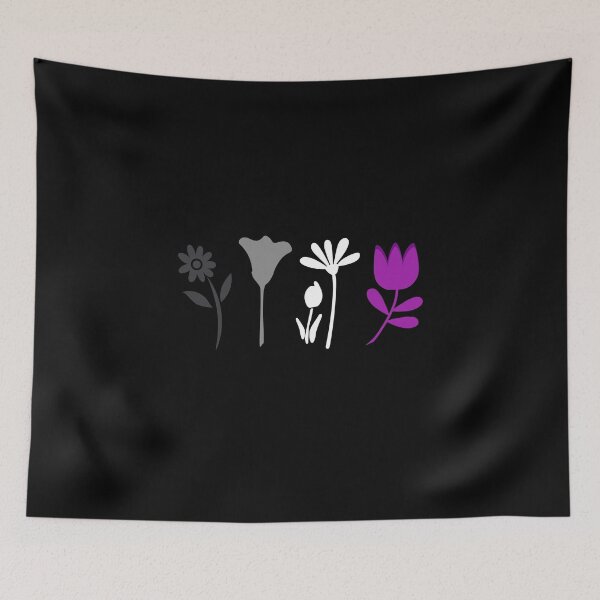 Item preview, Standing Flower Patch Ace. Asexual Pride designed and sold by Subtle Pride Shop.