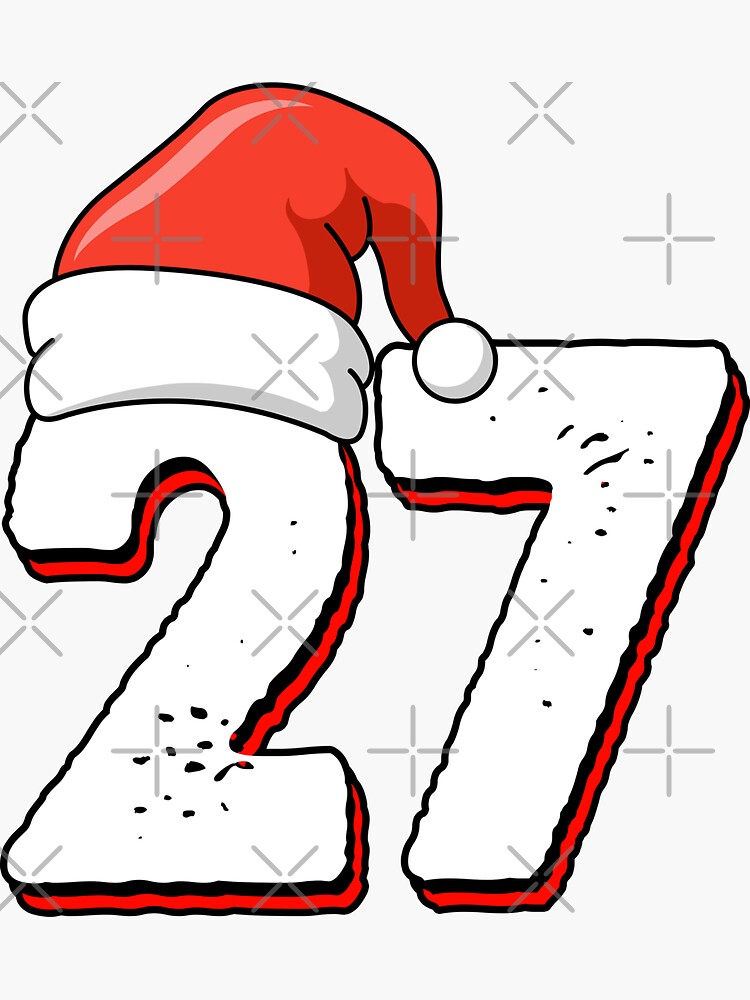 27th-birthday-christmas-santa-hat-27-years-old-mens-womens-sticker