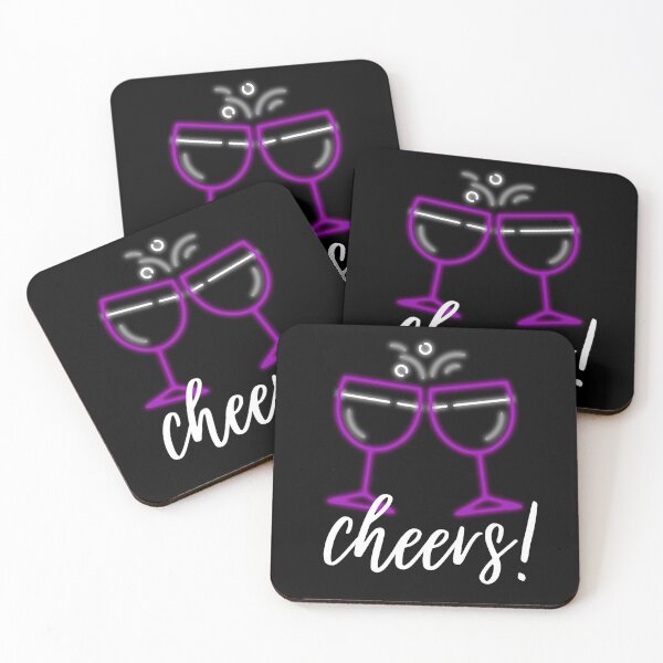 Item preview, Cheers Ace Wine Glasses. Asexual Pride designed and sold by Subtle Pride Shop.