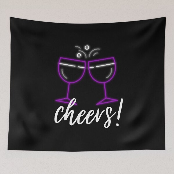 Item preview, Cheers Ace Wine Glasses. Asexual Pride designed and sold by Subtle Pride Shop.