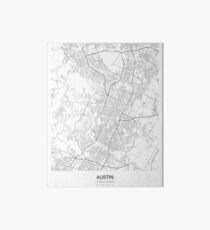Minimalistische Karte Austin Galeriedruck