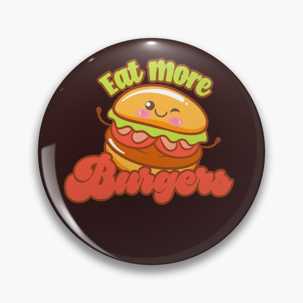 Item preview, Eat More Burgers - Kawaii Burger designed and sold by Chubuter.