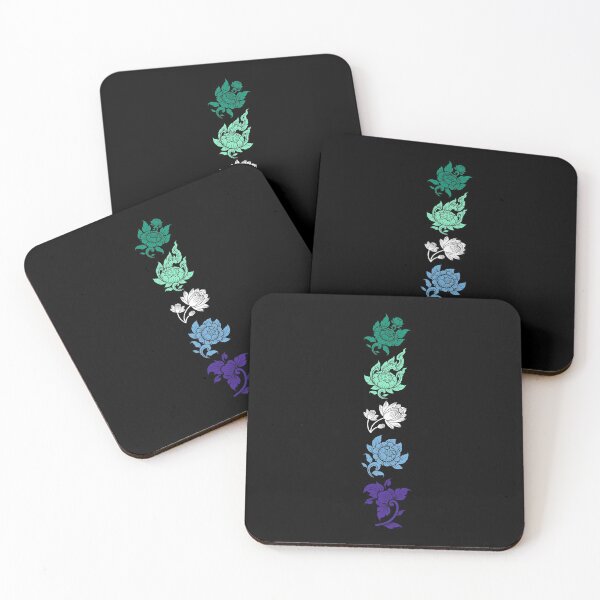 Item preview, Asian Flower Art Vincian mlm. Gay Male Pride designed and sold by Subtle Pride Shop.