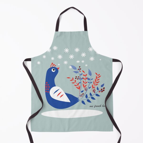 Item preview, One French Hen - white designed and sold by FlowerCloud.