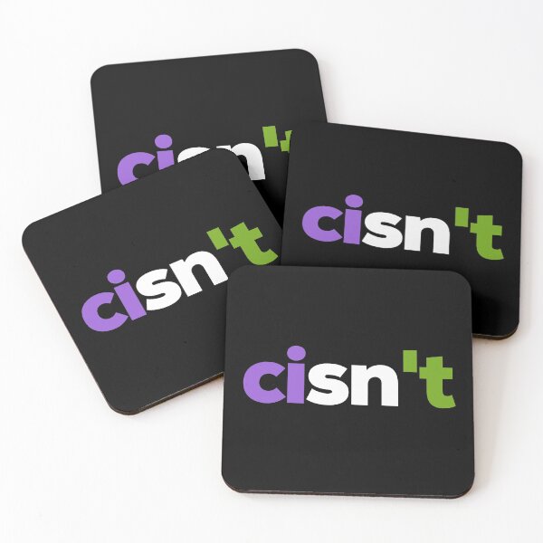 Item preview, Cisn't Cisnt Gender Queer. Genderqueer Pride designed and sold by Subtle Pride Shop.