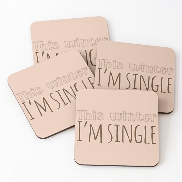 Item preview, this winter. I'm single. lonely girl in winter. single lady in winter. funny word. designed and sold by NineJuly.