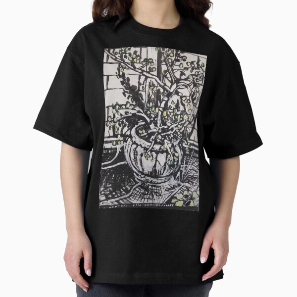 Prosperity Money Tree at The Dancing Dog Cafe Oversized T-Shirt