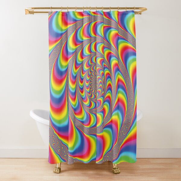 Optical illusion 5 Shower Curtain
