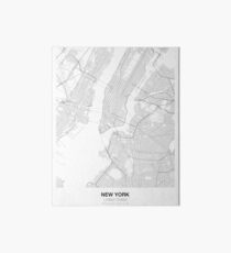 New York Minimalist Karte Galeriedruck