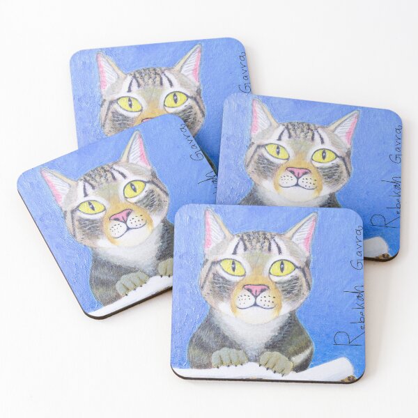 Item preview, Stunning yellow eyed cat designed and sold by Rebekah Gavra.