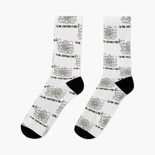 Item preview, Christmas Lights I'm Fine Everything Is Fine Ugly Christmas Pajamas Gifts designed and sold by alexquang.