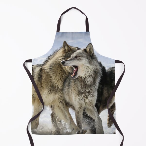 Item preview, Wolf pack playing in snow designed and sold by Maddie4Real.