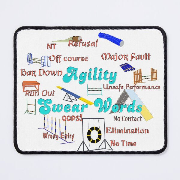 Item preview, Agility Swear Words v2 designed and sold by dogplay.