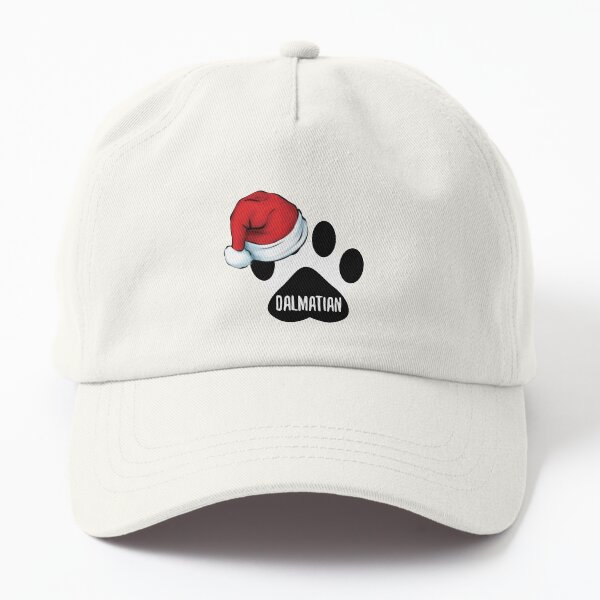 Christmas Dalmatian Paw Print Seal Dad Hat