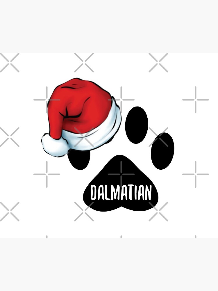 Christmas Dalmatian Paw Print Seal by chanzds