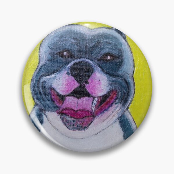 Item preview, Black nosed pit-bull dog designed and sold by Rebekah Gavra.