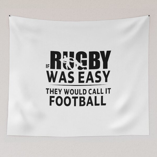 Item preview, funny rugby gift if rugby was easy they would call it football gift sarcastic offended saying Birthday Meme Girlfriend boyfriend designed and sold by joygift369.