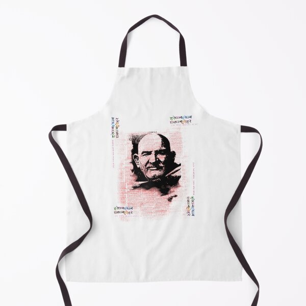 Item preview, Guru Baba Neem Karoli Maharaj with Hanuman Chalisa on Back Raglan Baseball designed and sold by Ritchie56.