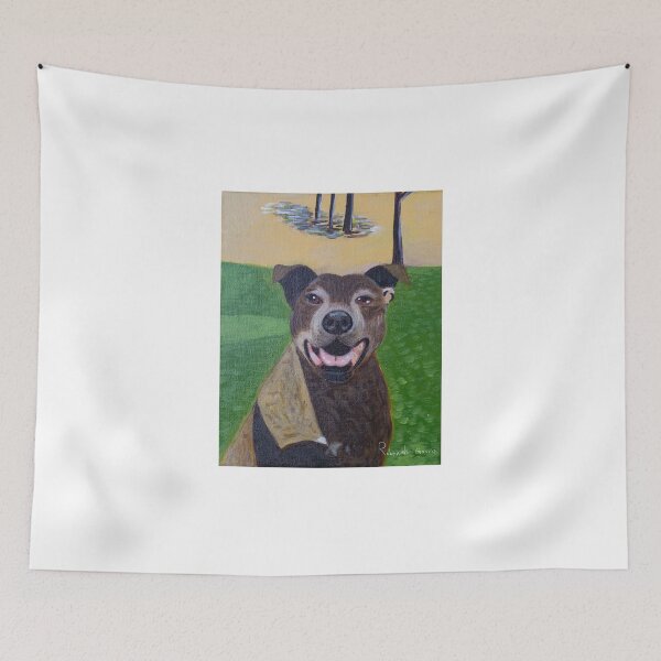 Item preview, brown staffie dog designed and sold by Rebekah Gavra.