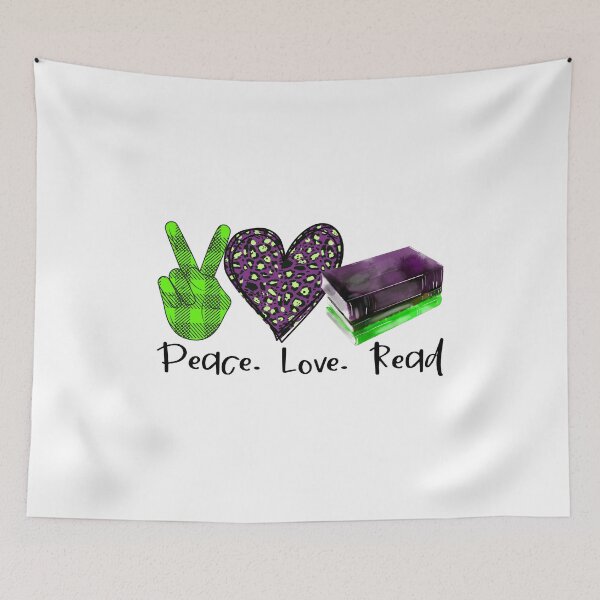 Item preview, Peace Love Read Book Design designed and sold by NataPrando.