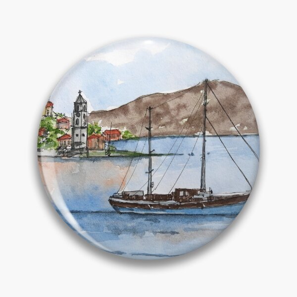 Item preview, Coast of Symi, Greece designed and sold by UrbanSageArt.