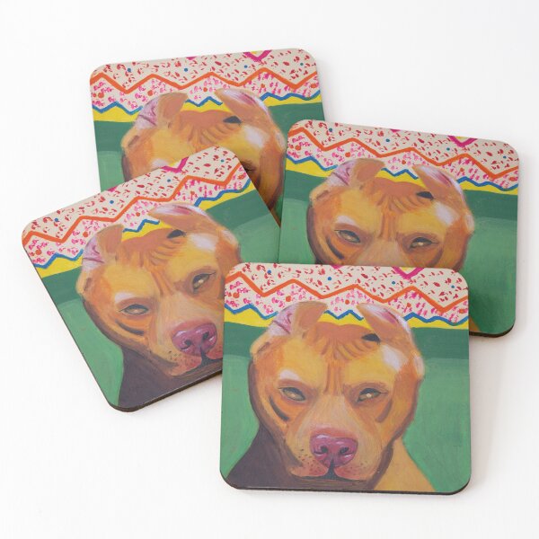 Item preview, Red nosed American Bully dog designed and sold by Rebekah Gavra.