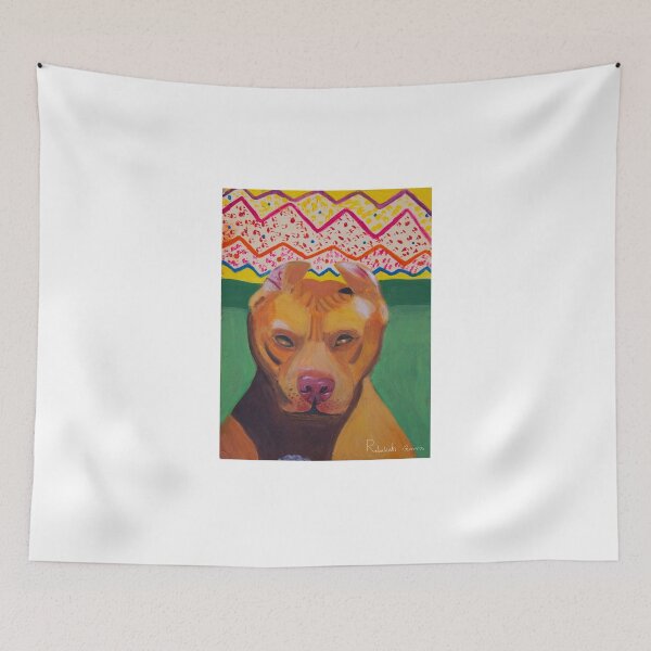 Item preview, Red nosed American Bully dog designed and sold by Rebekah Gavra.