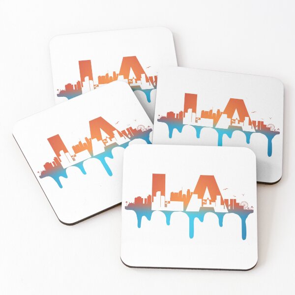 Item preview, LA Los Angeles City Skyline Landmark designed and sold by PrintNJoy.