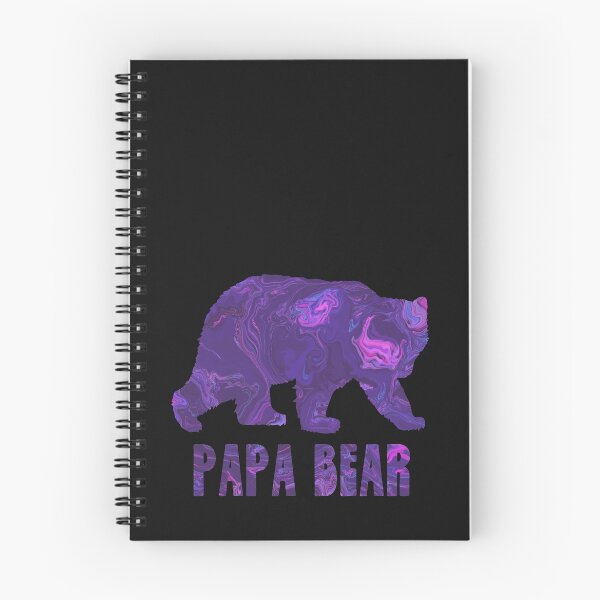 Item preview, Papa Bear Silhouette Purple Marble Abstract  designed and sold by AMSonArt.