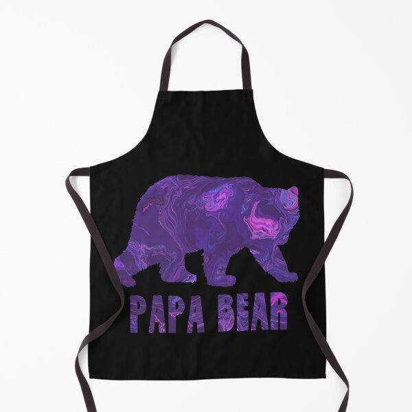 Item preview, Papa Bear Silhouette Purple Marble Abstract designed and sold by AMSonArt.