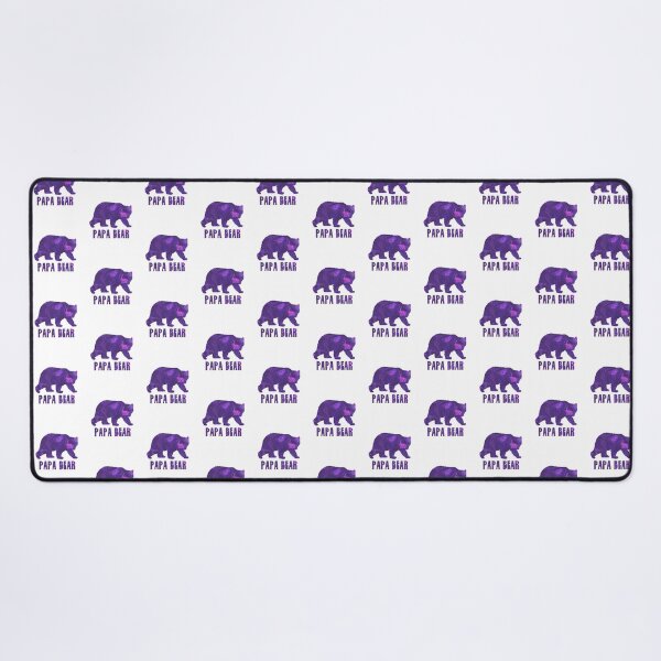 Item preview, Papa Bear Silhouette Purple Marble Abstract  designed and sold by AMSonArt.