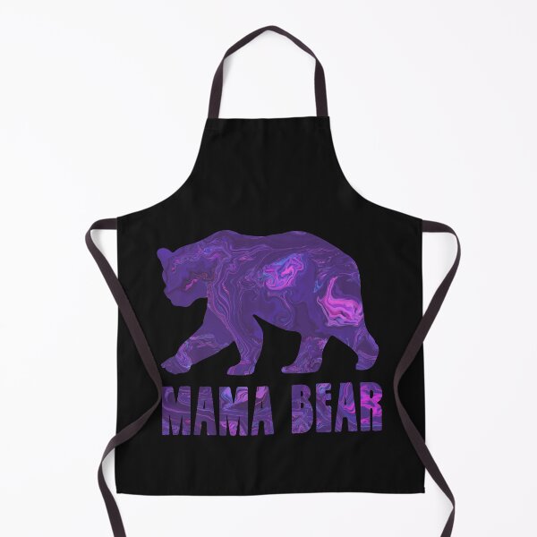 Item preview, Mama Bear Silhouette Purple Marble Abstract designed and sold by AMSonArt.