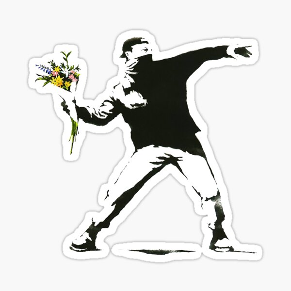 Item preview, Bansky Flower Thrower designed and sold by Robin-.