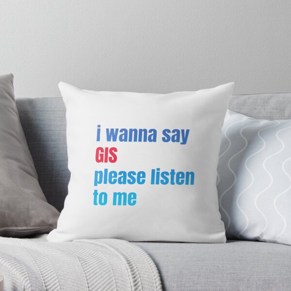 Item preview, i wanna say GIS please listen to me, sticker, funny sticker,  designed and sold by kerimbayram.