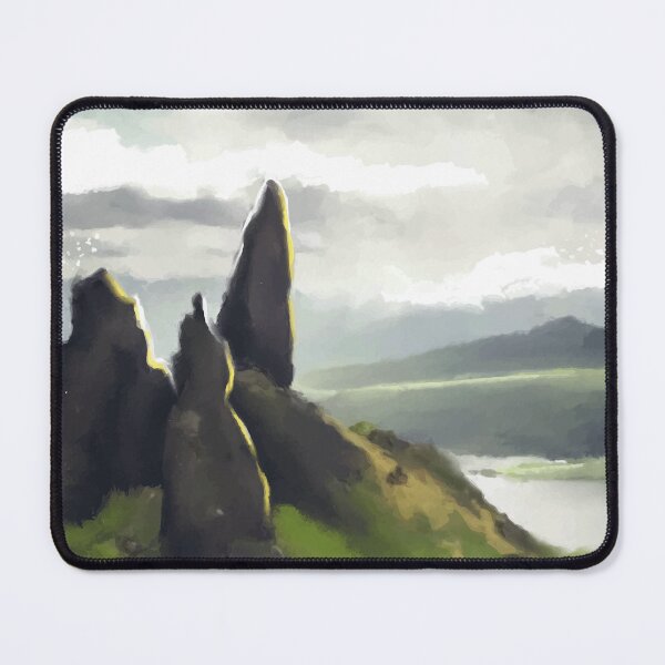Item preview, Beautiful Watercolor Hill And Valley Scenery Landscape designed and sold by Vector Scout Lab.