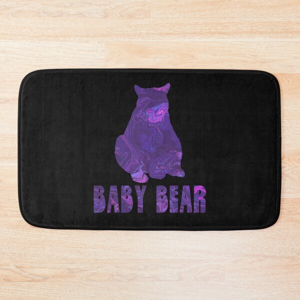 Item preview, Baby Bear Silhouette Purple Marble Abstract  designed and sold by AMSonArt.