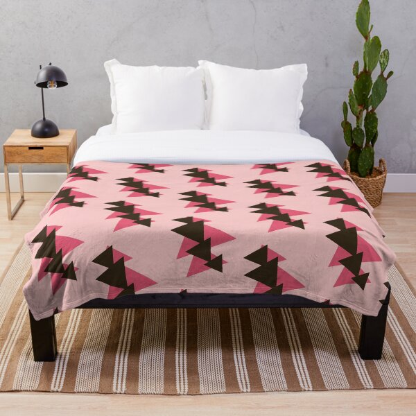 Item preview, Modern Shades of Pink and Brown Triangle Blocks  designed and sold by NECHSTORE.