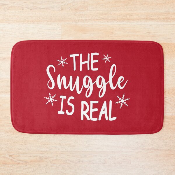Item preview, The Snuggle Is Real Funny Christmas Season Saying designed and sold by Bad Kitty Designz.