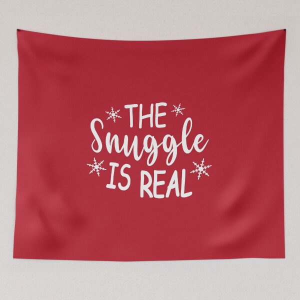 Item preview, The Snuggle Is Real Funny Christmas Season Saying designed and sold by Bad Kitty Designz.