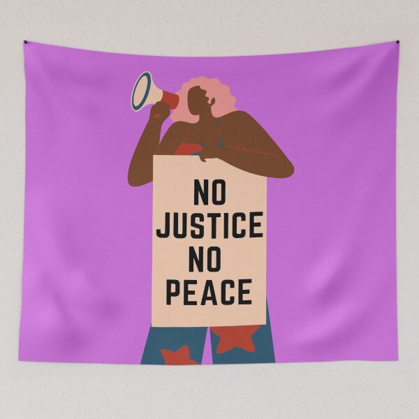 Item preview, No justice no peace kyle rittenhouse not guilty trial Kenosha  designed and sold by Giovanni's  Brown Quotes.