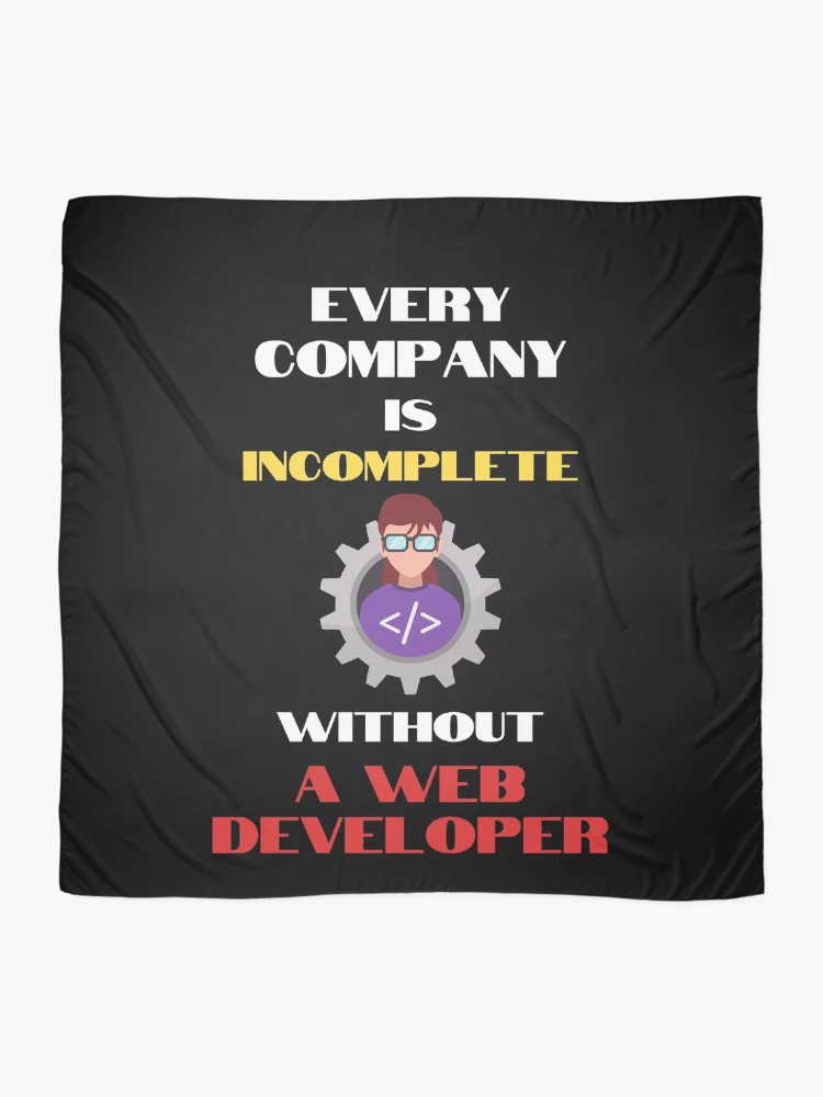 Thumbnail 2 of 3, Scarf, Web Developer Community designed and sold by theredsharp.