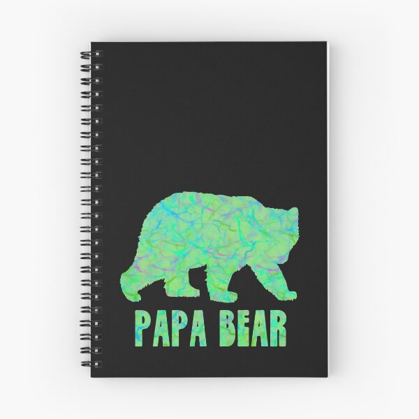 Item preview, Papa Bear Silhouette Green Water Abstract  designed and sold by AMSonArt.