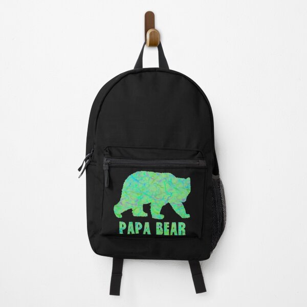 Item preview, Papa Bear Silhouette Green Water Abstract designed and sold by AMSonArt.