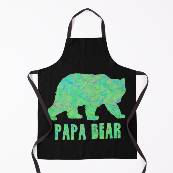 Item preview, Papa Bear Silhouette Green Water Abstract designed and sold by AMSonArt.