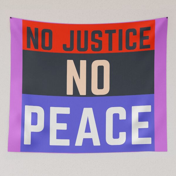 Item preview,  No justice no peace kyle rittenhouse not guilty trial Kenosha  designed and sold by Giovanni's  Brown Quotes.