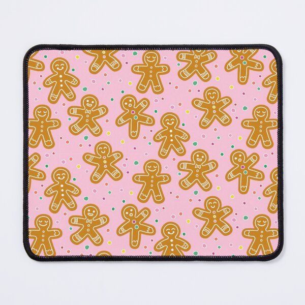 Item preview, Happy Gumdrop Gingerbread Men - Pink designed and sold by Lizzie Scott.